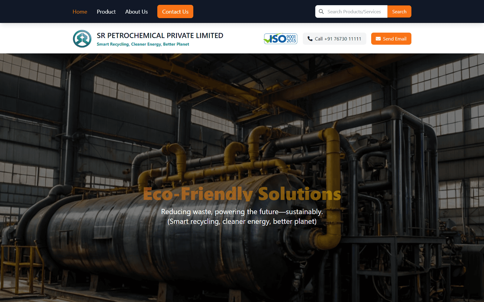 SR Petrochemicals — live website