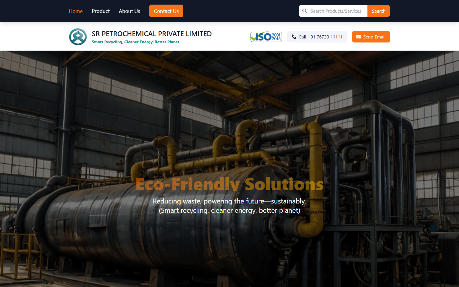 SR Petrochemicals — live website